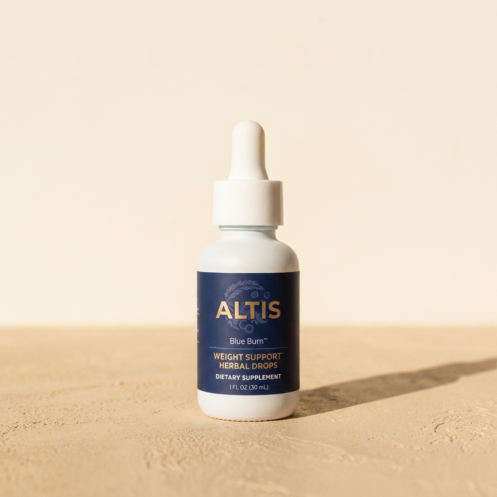 Altis Indigo bottle with dropper